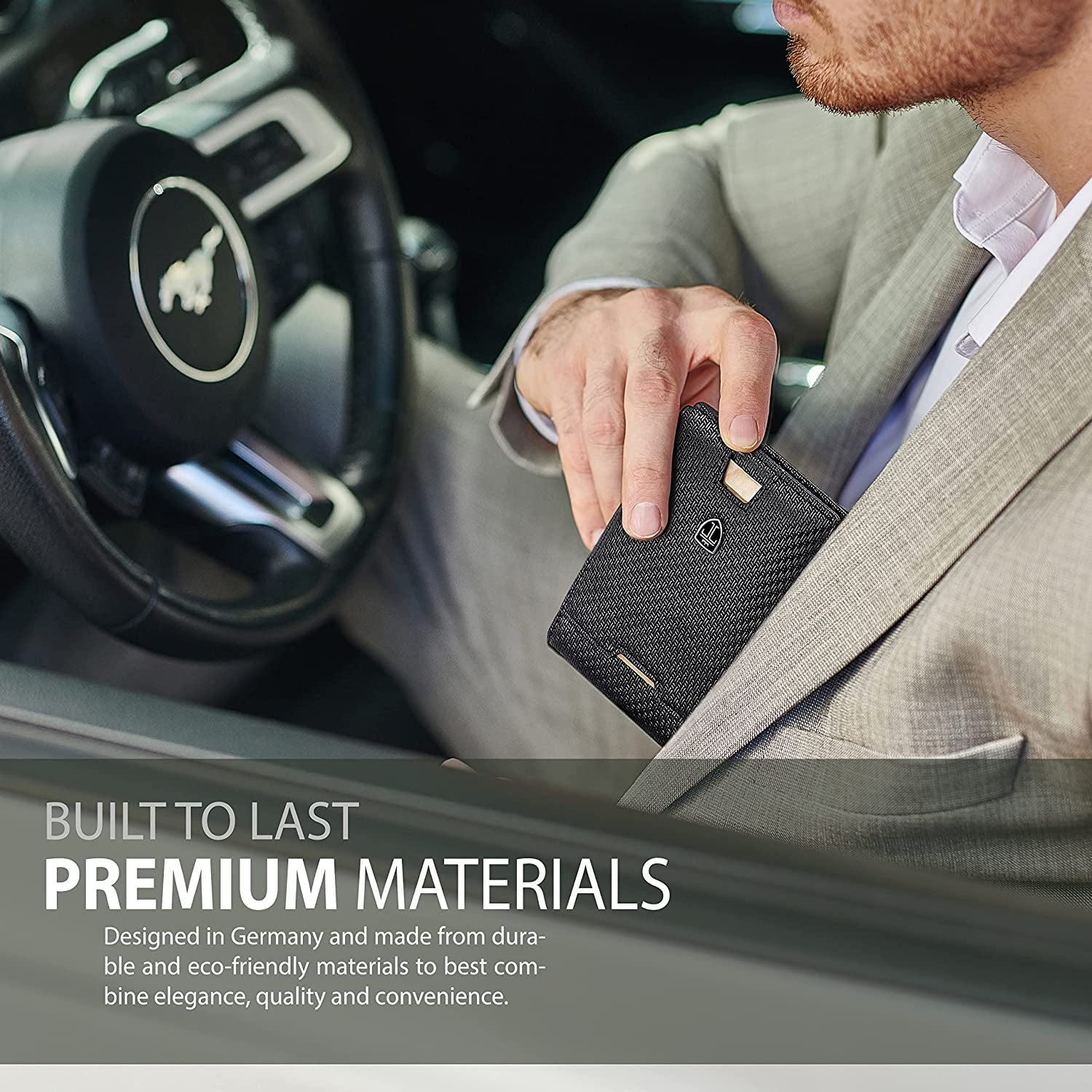 TRAVANDO Mens Slim Wallet with Money Clip AUSTIN RFID Blocking Bifold Credit Card Holder for Men with Gift Box  TRAVANDO   