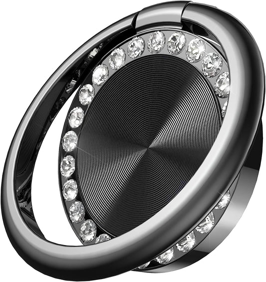 Cell Phone Ring Holder Stand, Dremmiwin 360 Rotation Finger Kickstand Phone Ring Grip for Iphone, Samsung, LG, Sony and More - Bling Black  Dremmiwin   