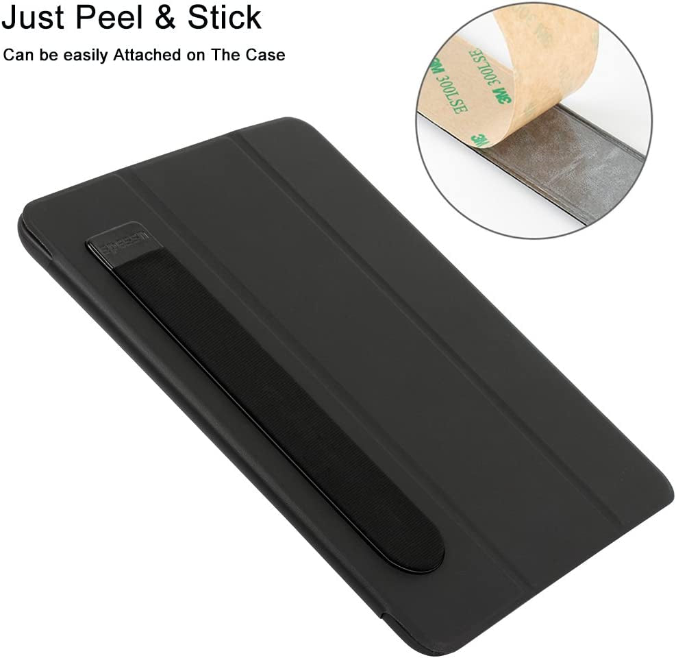 Spessn Compatible Apple Pencil Holder Sticker (1St and 2Nd Gen), Elastic Lycra Stylus Pocket Ipad Screen Pen Protective Pouch Adhesive Sleeve for Stylus Pens - Black  Spessn   