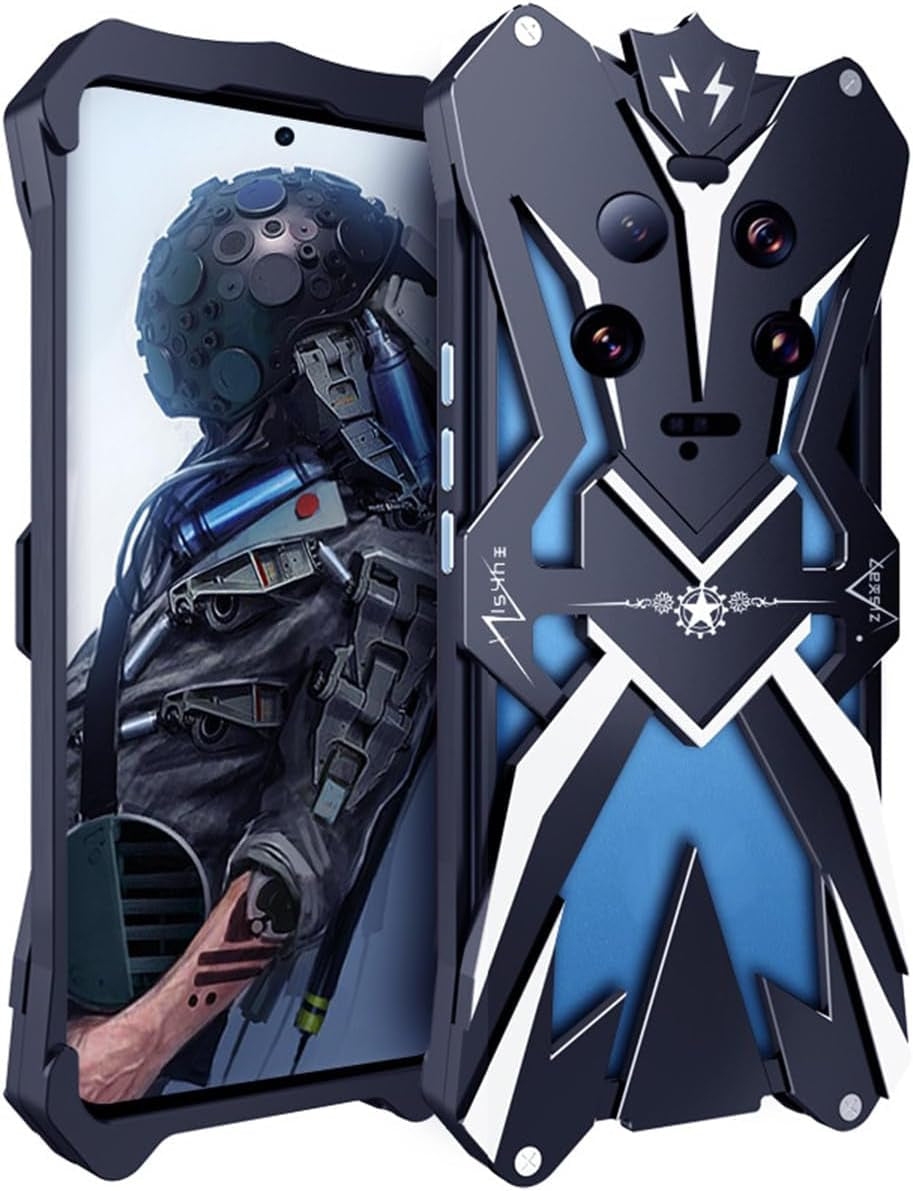 DAYJOY Cool Design Aluminum Case Compatible with Xiaomi 11 Ultra,Rock Punk Style Arm Shield Premium Aerospace Aluminum Metal Shockproof Bumper Frame Cover Case  DAYJOY Xiaomi 13 Ultra  