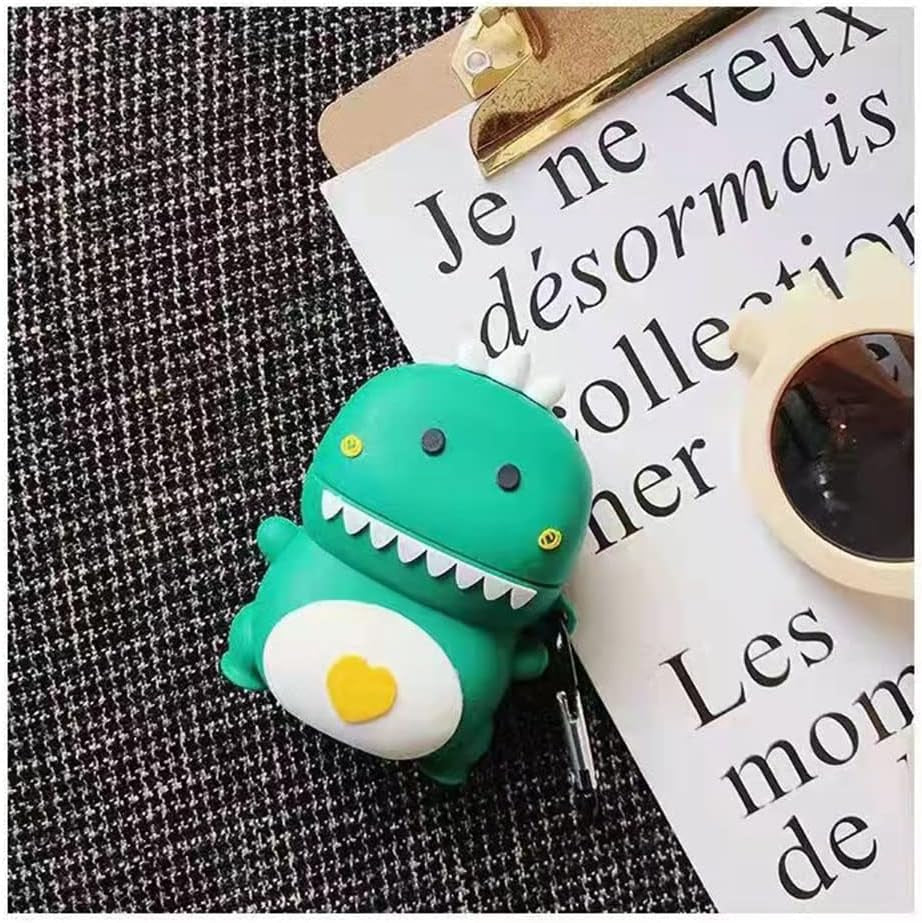 Xuyoz Airpods Case Cover, Cute 3D Cartoon Silicone Airpod Protective Skin Air Pod Case Funny Cover Airpod 2 Case with Keychain for Girls Women Men Compatible with Airpods Charging Case 1& 2  Xuyoz   