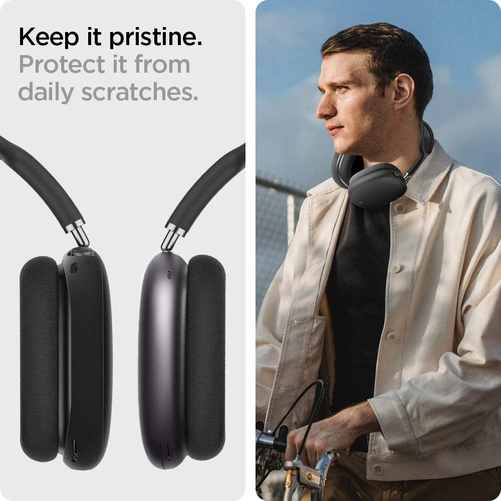 Spigen Silicone Fit Designed for Airpods Max Case Cover Protective Silicone Ear Cup Covers - Black  Spigen   