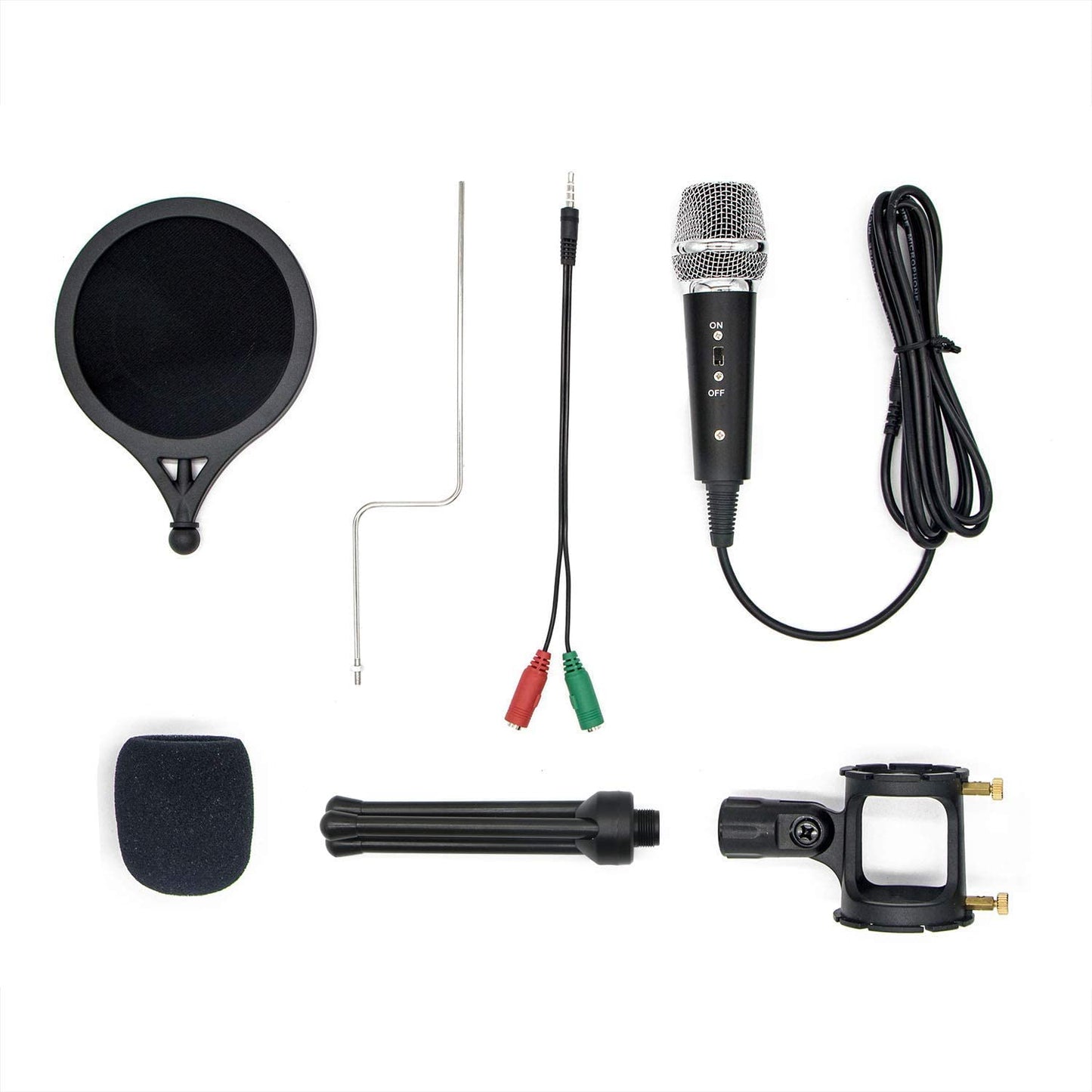 LOOYUAN Condenser Recording Microphone 3.5Mm Plug and Play PC Microphone, Broadcast Microphone for Computer Desktop Laptop MAC Windows Online Chatting Podcast Skype Youtube Game  LOOYUAN   