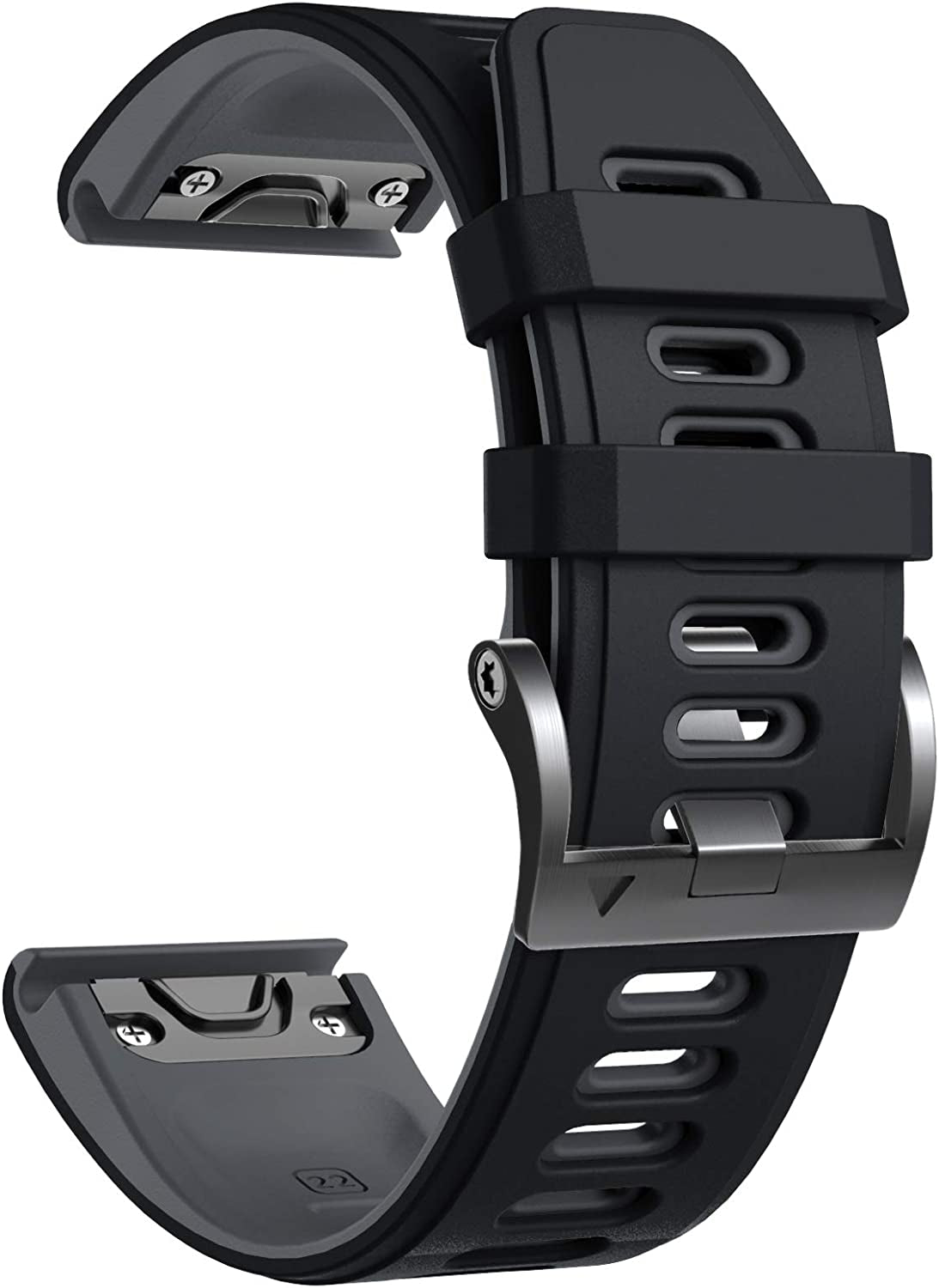 Notocity Compatible with Fenix 6 Pro Watch Band for Fenix 6/Fenix 5/Fenix 5 Plus/Fenix 7/Forerunner 935/Forerunner 945/Approach S60/Quatix 5(Dark Blue-White)  NotoCity Black-grey  