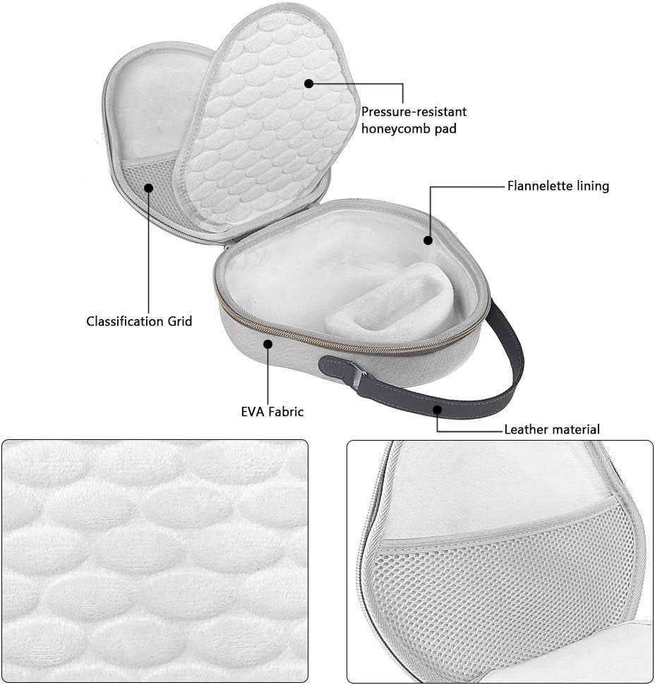 Zaracle Hard EVA Carrying Travel Case for Airpods Max Headphones, with Silicone Earpads Cover (Gray)  Zaracle   