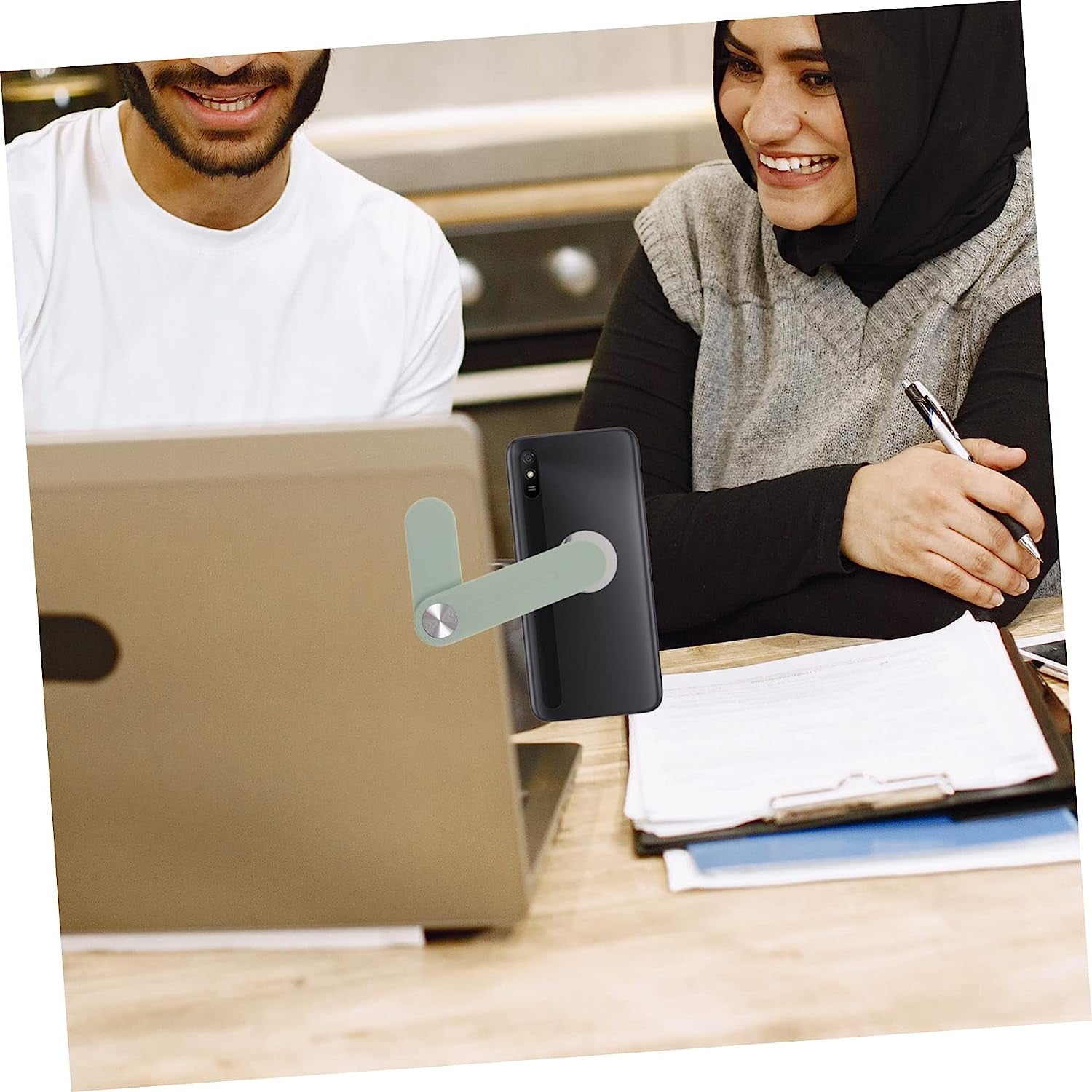 FELTECHELECTR Expand Mobile Phone Bracket Jounal Notebooks Magnetic Phone Mount Smartphones Magnetic Phone Holder Mobile Laptop Stand Laptop Phone Holder Magnetic Phone Laptop Mount Small Stand  FELTECHELECTR   