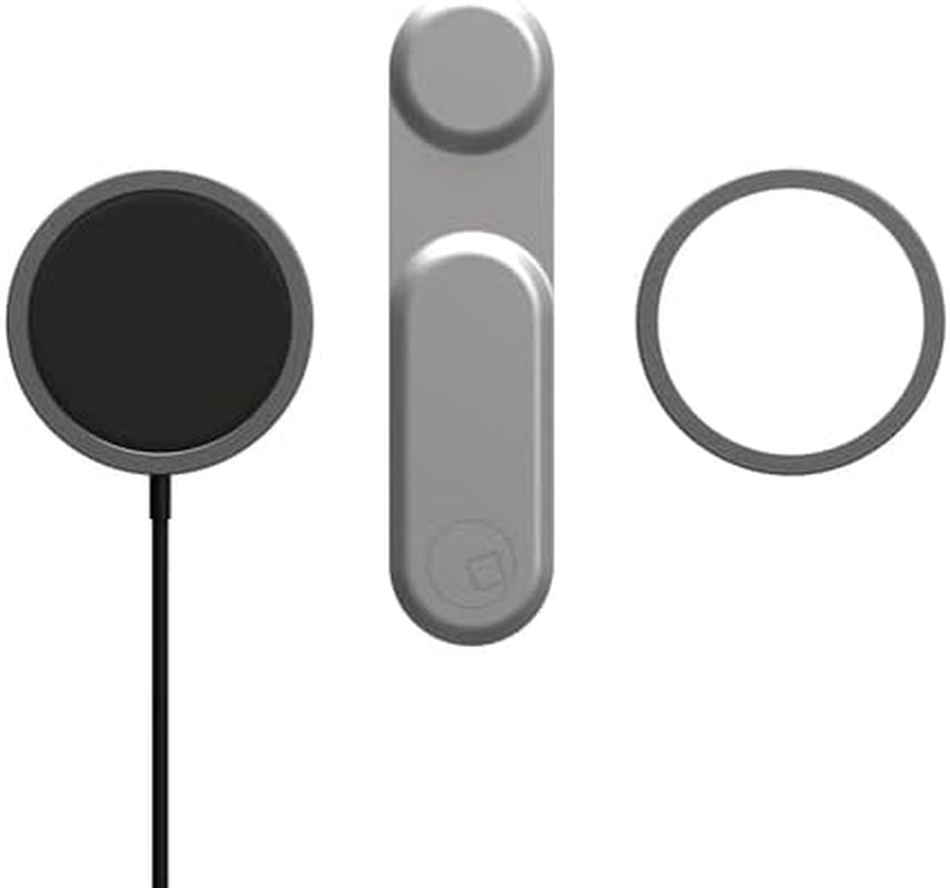 Rolling Square Edge Full Kit with Cell Phone Holder, 15W Magnetic Wireless Charger, and 280-Lumen Laptop Monitor Light for Zoom Meetings, Carrara White  Rolling Square   