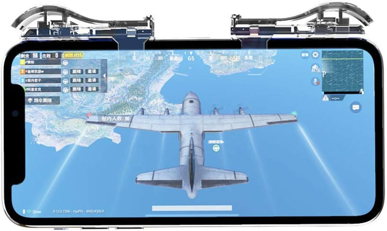 Gaming Trigger 1 Pair Portable Ergonomic Practical Smart Phone Shooter Controller Accessories Aim Key Universal Gamepad Transparent Auxiliary Mobile Game Fire Button  MORE11   