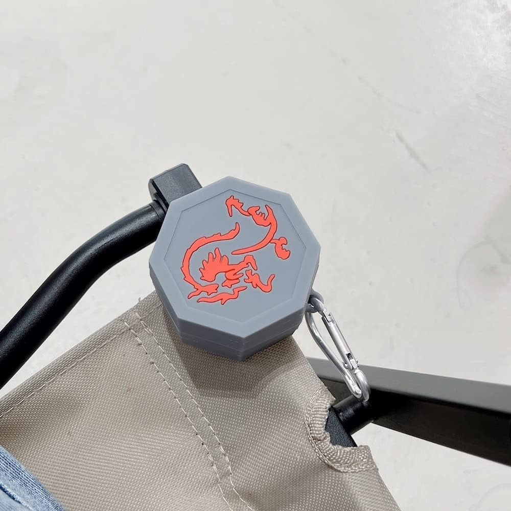 HENJI Earphone Case for Samsung Galaxy Buds 2 & Buds Live & Buds Pro, Soft Silicone 3D Cute Cartoon Cool Dragon Talisman Cover for Samsung Galaxy Buds Live (Talisman)  HENJI   