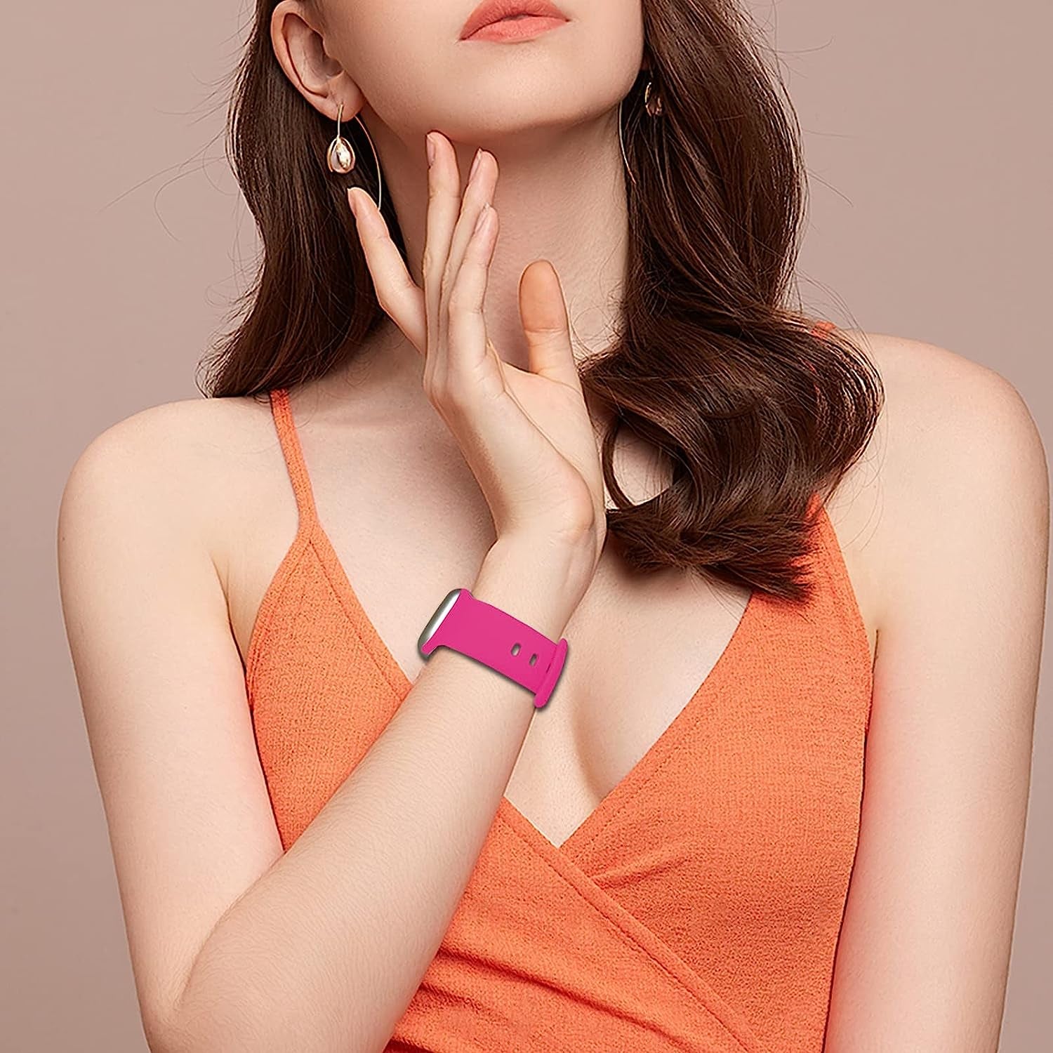 Cindgress Sport Bands Compatible with 42Mm 44Mm 45Mm 41Mm 38Mm 40Mm Apple Watch Bands for Women Men,Compatible with Soft Silicone Apple Watch Series 6 Bands for Women Men Series SE 8 7 6 5 4 3 2 1 Pack  Cindgress   