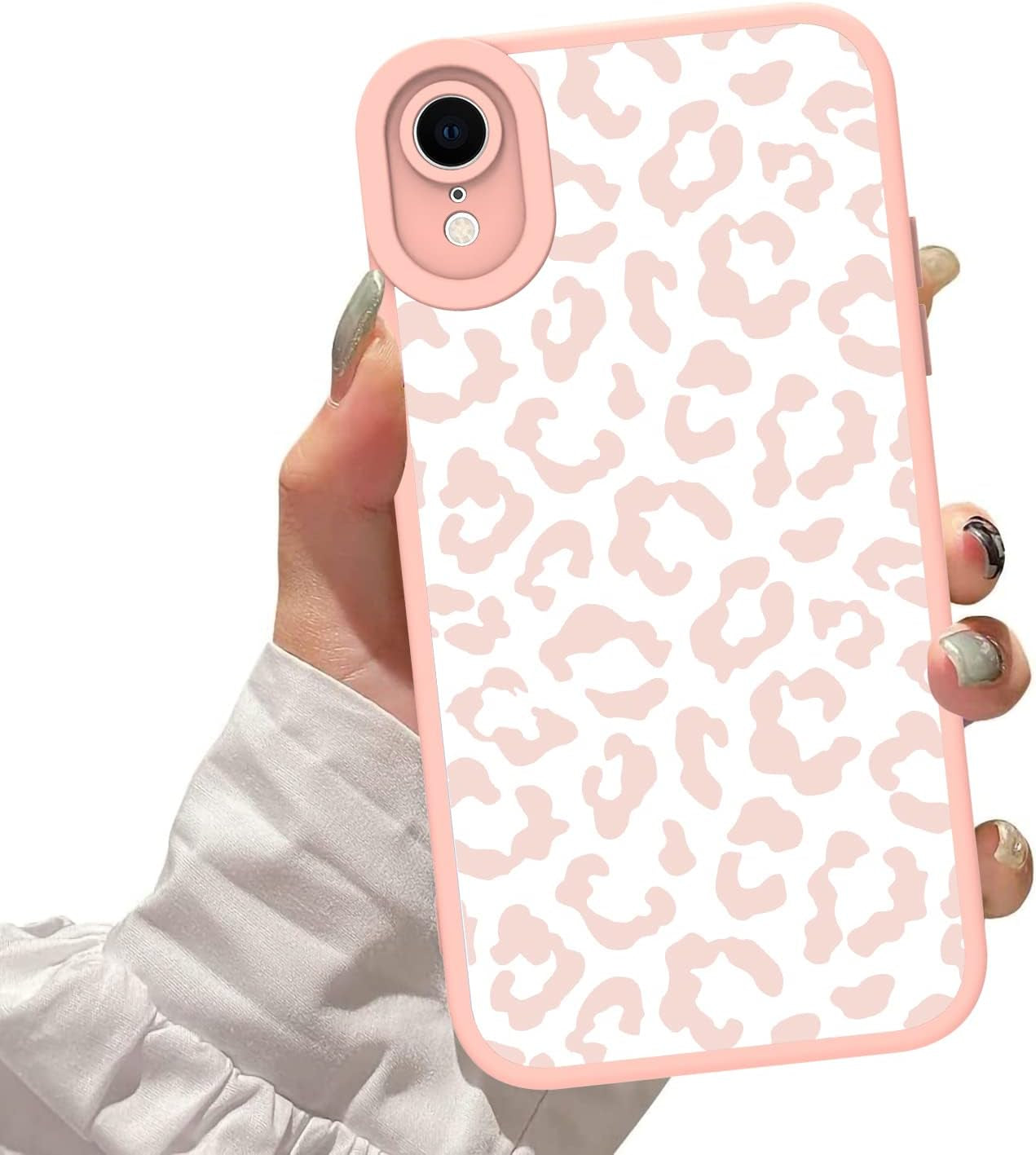 ZIYE for Iphone 11 Case Pink Leopard Pattern Phone Case with Camera Protection,Tpu Silicone Rubber Protective Cover Cheetah Design Cases Compatible with Iphone 11 6.1 Inch  ZIYE Iphone Xr  