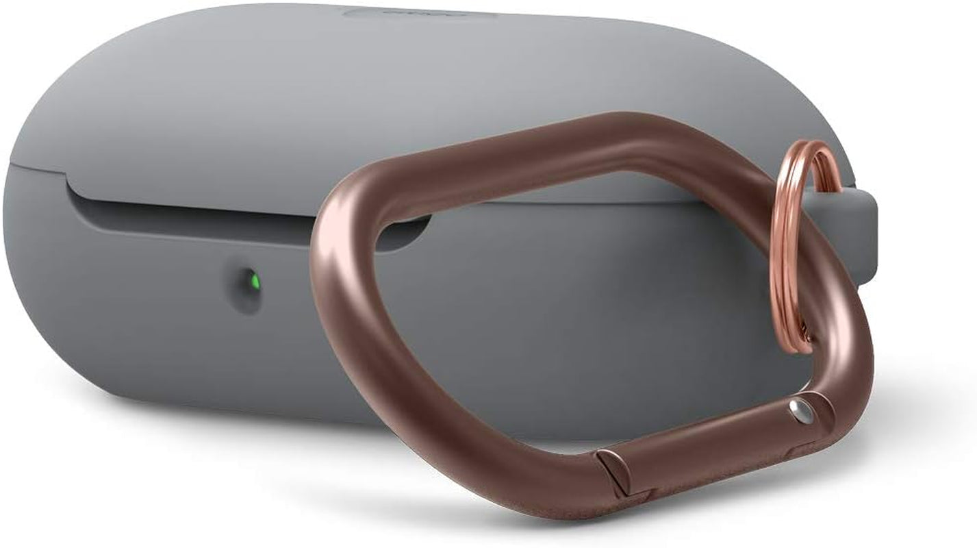 Elago Silicone Case Designed for Samsung Galaxy Buds plus Case (2020) / Galaxy Buds Case (2019) [Black] - Full Body Protection, Adhesive Gel Pad, Wireless Charging  elago Medium Grey  