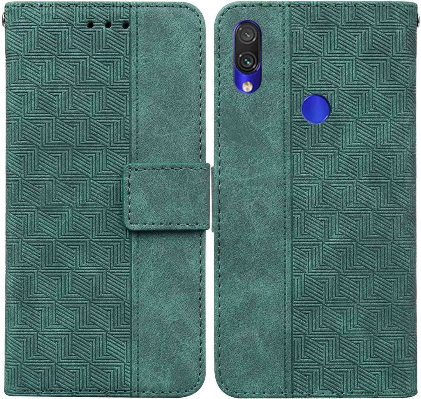 For Xiaomi Redmi Note 7 Case,Shockproof PU Leather Magnetic Closure Flip Wallet Case for Xiaomi Redmi Note 7 6.3" -Black  Generic Green Xiaomi Redmi Note 7 Pro 6.3" 