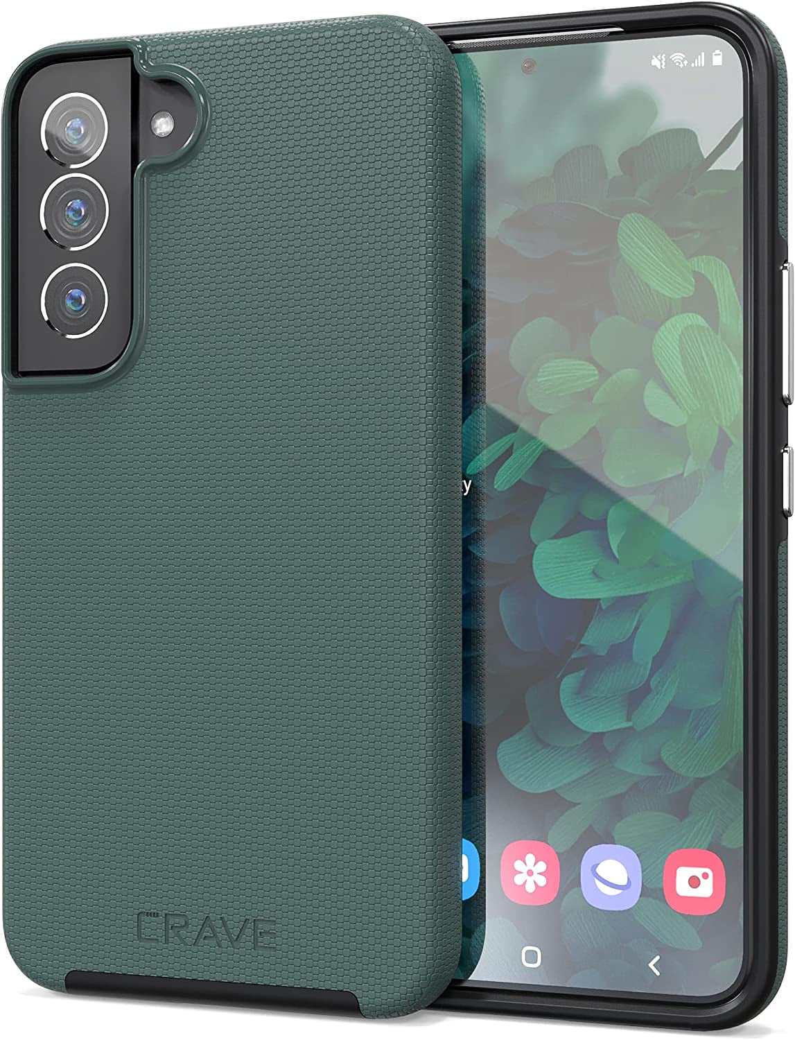 Crave Dual Guard for Samsung Galaxy S22 Case, Shockproof Protection Dual Layer Case for Samsung Galaxy S22 5G - Black  Crave Forest Green  