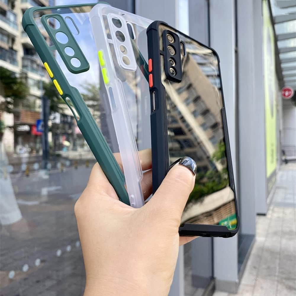 YOGISU Shockproof Frame Clear Phone Case for Huawei P40 P30 Pro Lite Lens Full Protective Transparent Cover for Huawei P 40 P30,Black,For Huawei P30 Lite  YOGISU   