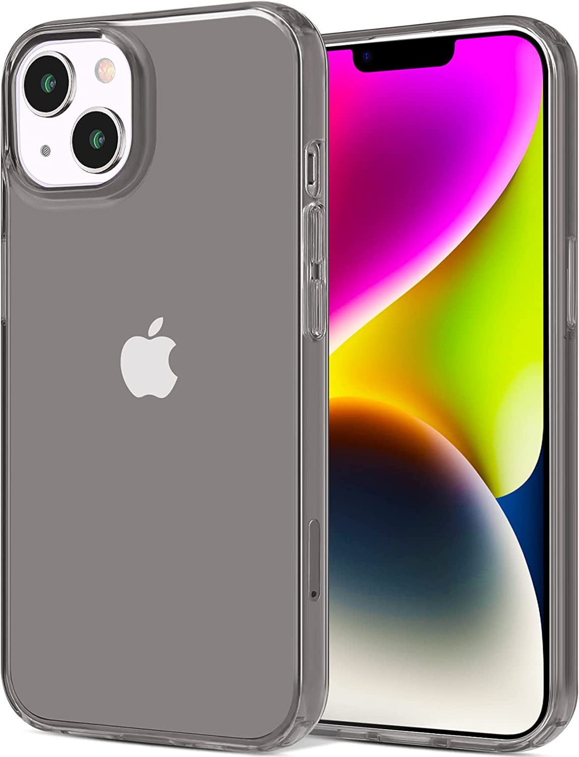 Jjgoo Compatible with Iphone 14 Case Clear, Soft Shockproof Protective Slim Thin Phone Bumper Cover Transparent Phone Case for Iphone 14-6.1 Inch 2022  JJGoo Black  