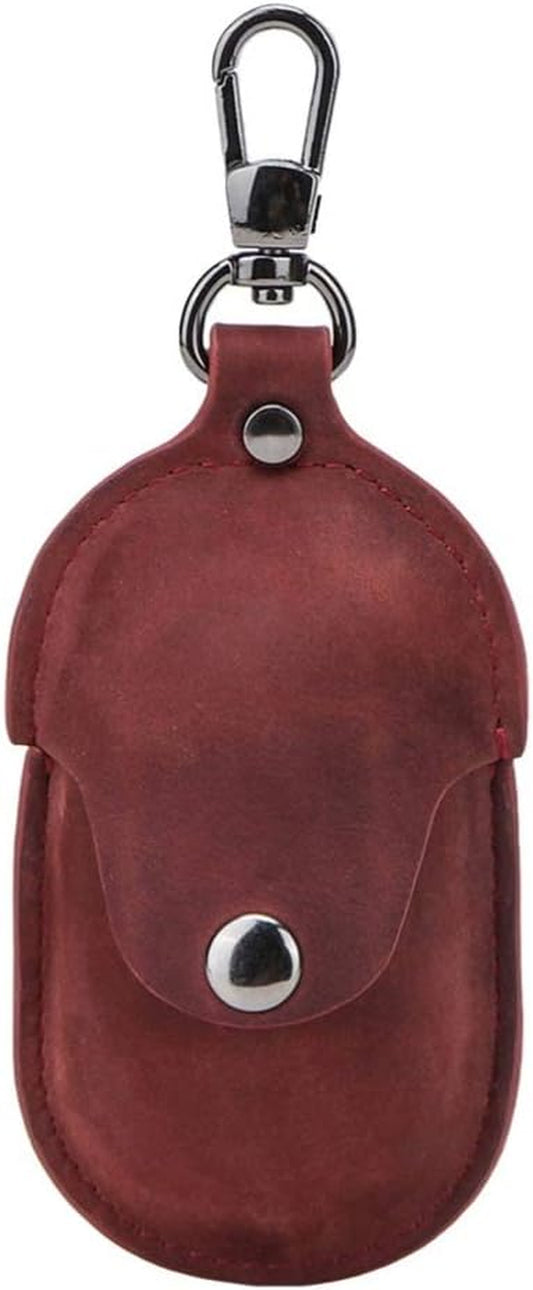 UKCOCO Compatible for Samsung Galaxy Buds Case Leather Shockproof Protective Earbuds Case with Carabiner Keychain - Claret  UKCOCO   