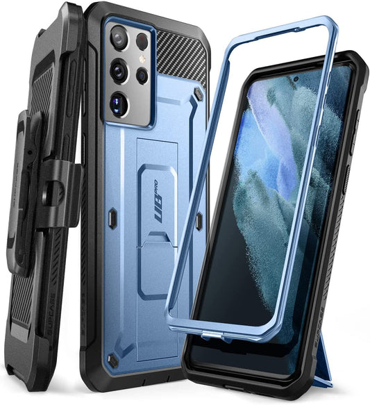 SUPCASE Unicorn Beetle Pro Series Case Designed for Samsung Galaxy S21 Ultra 5G (2021 Release), Full-Body Dual Layer Rugged Holster & Kickstand Case without Built-In Screen Protector (Tilt)  SUPCASE   