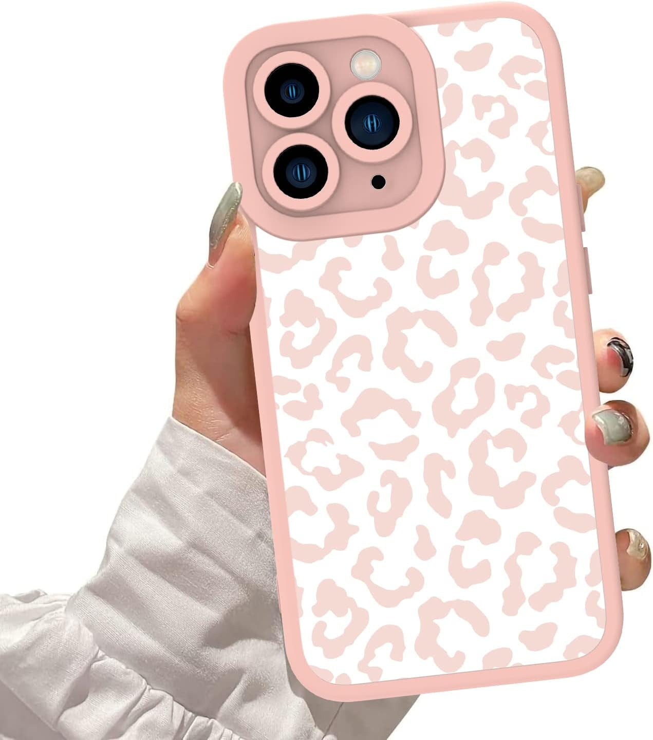 ZIYE for Iphone 11 Case Pink Leopard Pattern Phone Case with Camera Protection,Tpu Silicone Rubber Protective Cover Cheetah Design Cases Compatible with Iphone 11 6.1 Inch  ZIYE Iphone 11 Pro Max  