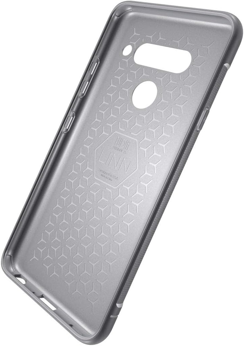 TUDIA Rugged Fit Compatible with LG V40 Thinq (2018), [Linn] Shockproof Lightweight TPU Scratch Resistant Slim Fit Non Slip Protective Case Cover - Gray  TUDIA   