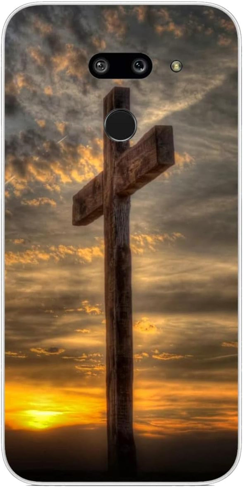 Compatible with LG G8 | LG G8 Thinq Case Cross 441 Cool Kids Girls Women Man Soft Flexible TPU Silicone Phone Case Clear  PTGVCTA Cross 277  