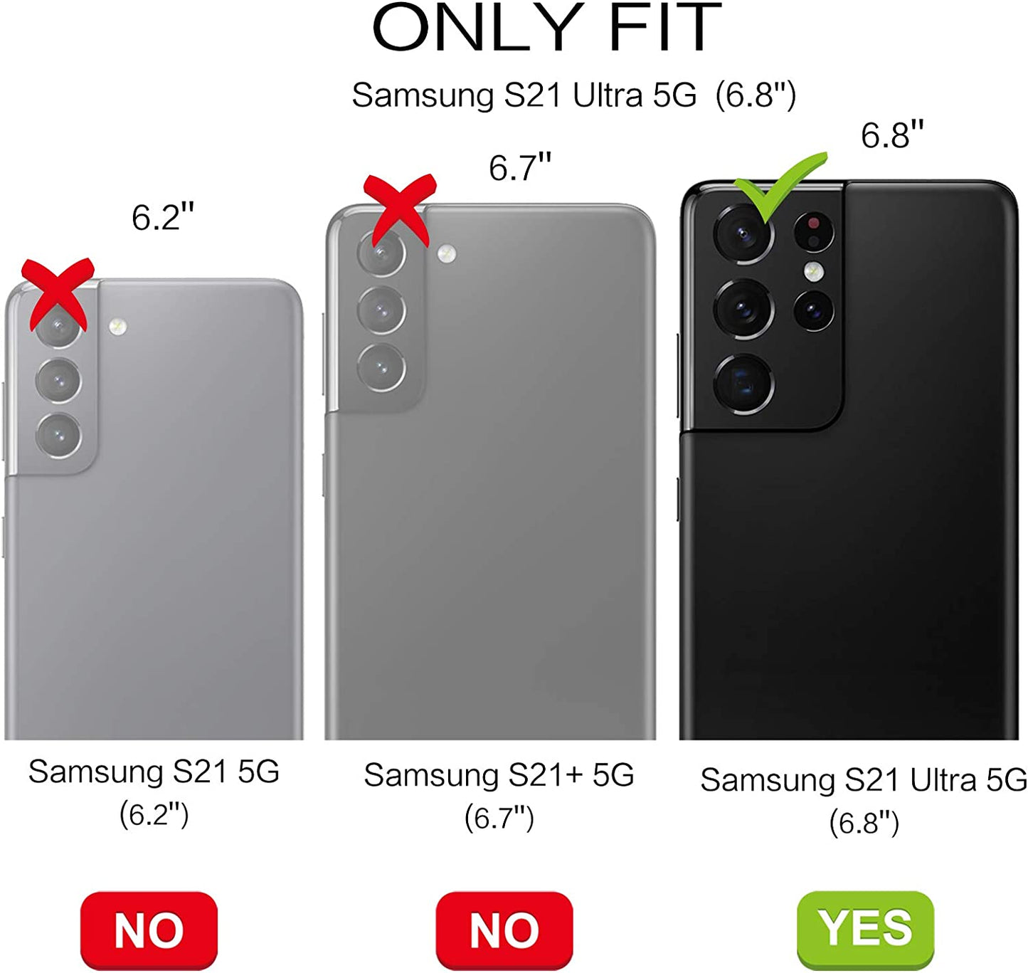 BENTOBEN Compatible with Samsung Galaxy S21 Ultra Case with 360° Ring Holder, Shockproof Slim Kickstand Magnetic Women Men Non-Slip Protective Phone Case for Galaxy S21 Ultra 6.8 Inch,Black/Gold  BENTOBEN   