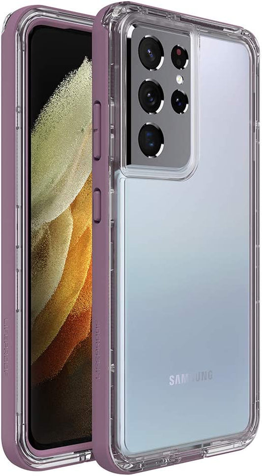Lifeproof NEXT SERIES Case for Galaxy S21 Ultra 5G (ONLY - DOES NOT FIT Non-Plus or plus Sizes) - NAPA (CLEAR/GRAPEADE)  LifeProof   