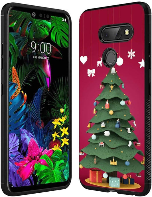 Yqci Designed for LG G8 Thinq Case Custom Christmas Tree 1 Pattern Cover Case,Shockproof Full Body Protective Phone Case Compatible with LG G8 Thinq  YQCi   