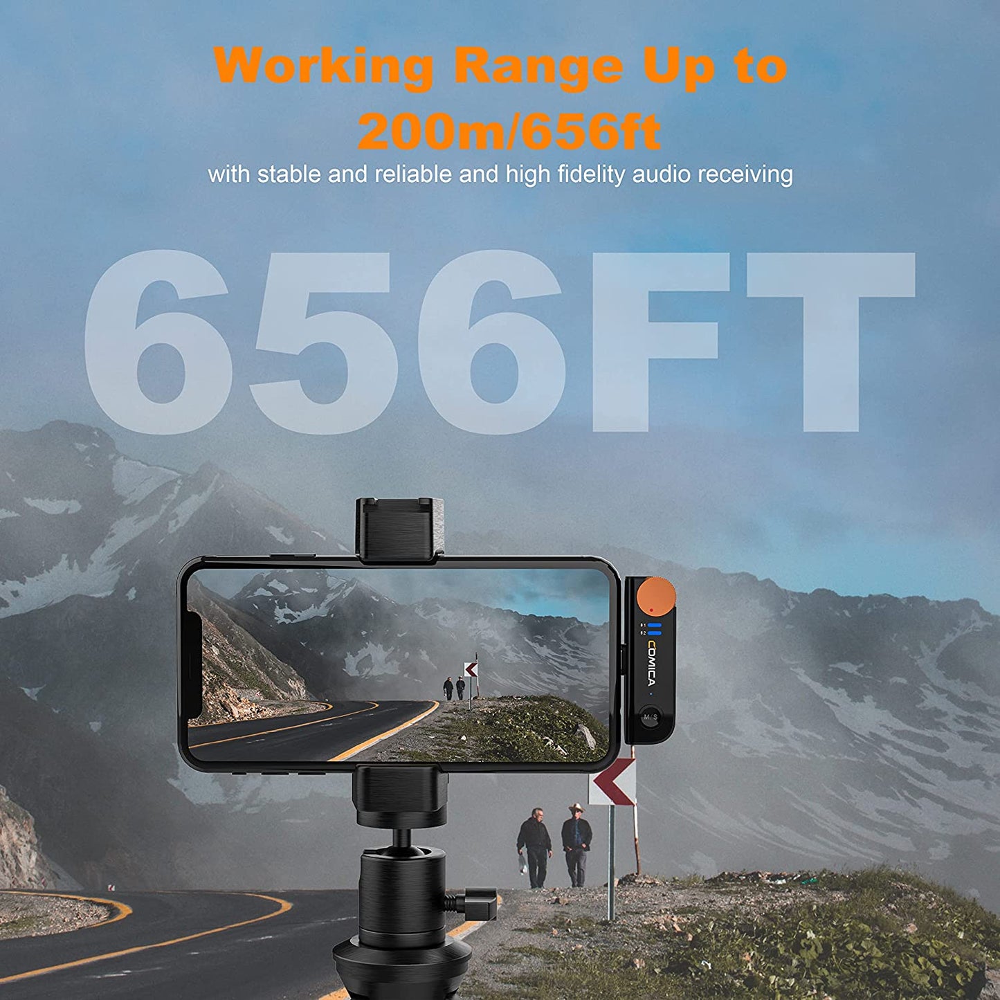 Comica Vimo S USB Wireless Microphone for Smartphone, Wireless Lavalier Microphone with Noise Reduction, 5HR Battery Life, Monitor, 656FT Range, Mic for PC Video Recording Vlog Live Streaming Youtube  comica   