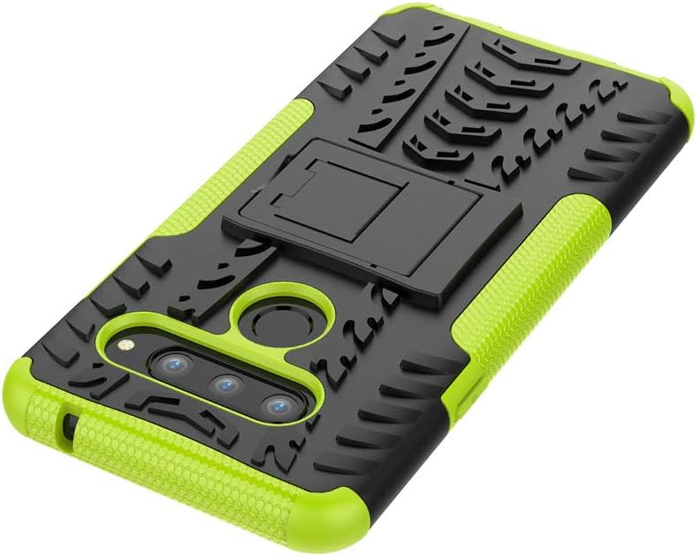 CJ Sunshine LG V40 Thinq Case Detachable PC + TPU Shockproof Tough Rugged Dual-Layer Case Cover for LG V40 Thinq -Green  CJ Sunshine   