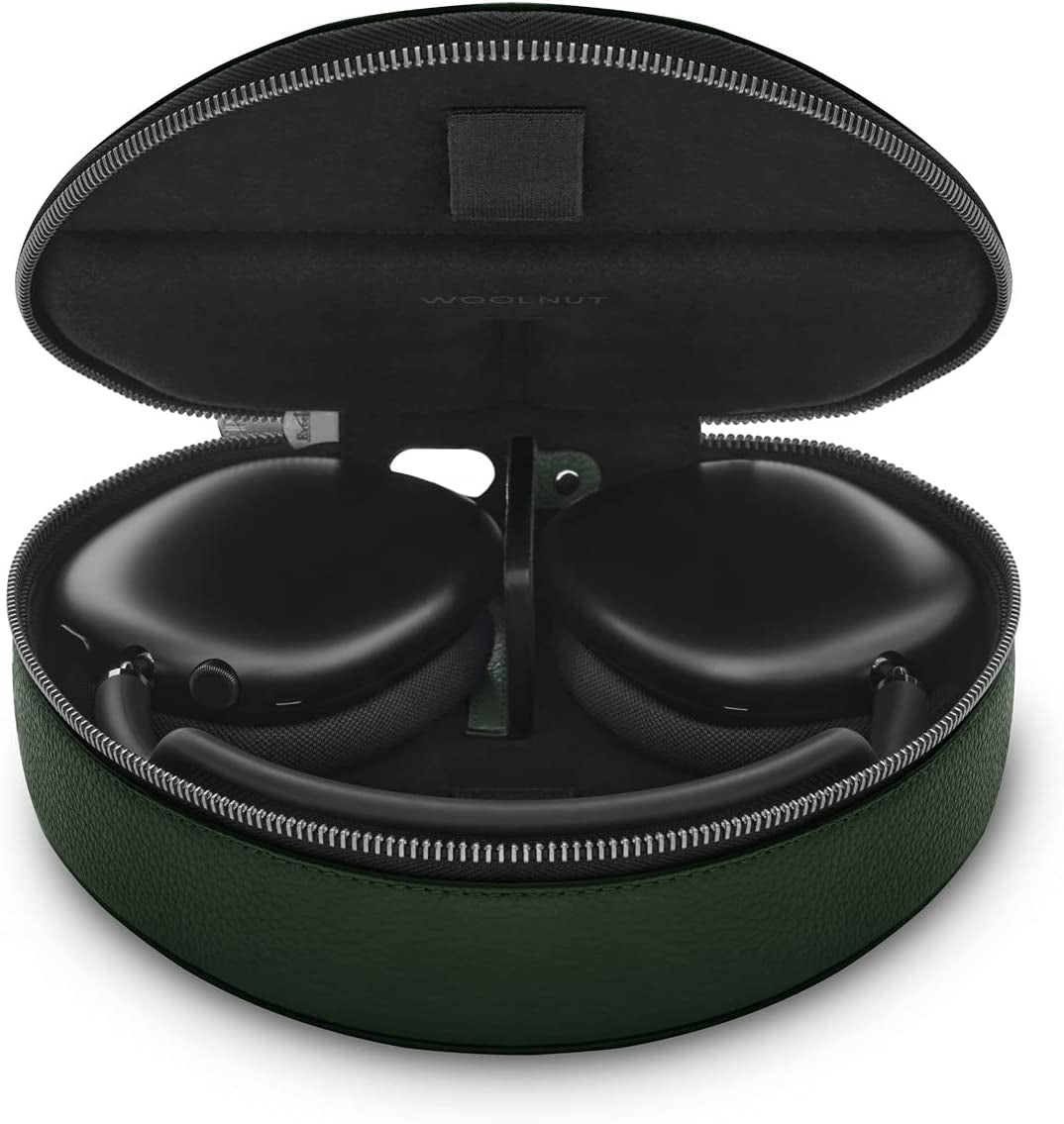 Woolnut Leather Case for Airpods Max - Black  Woolnut Green  