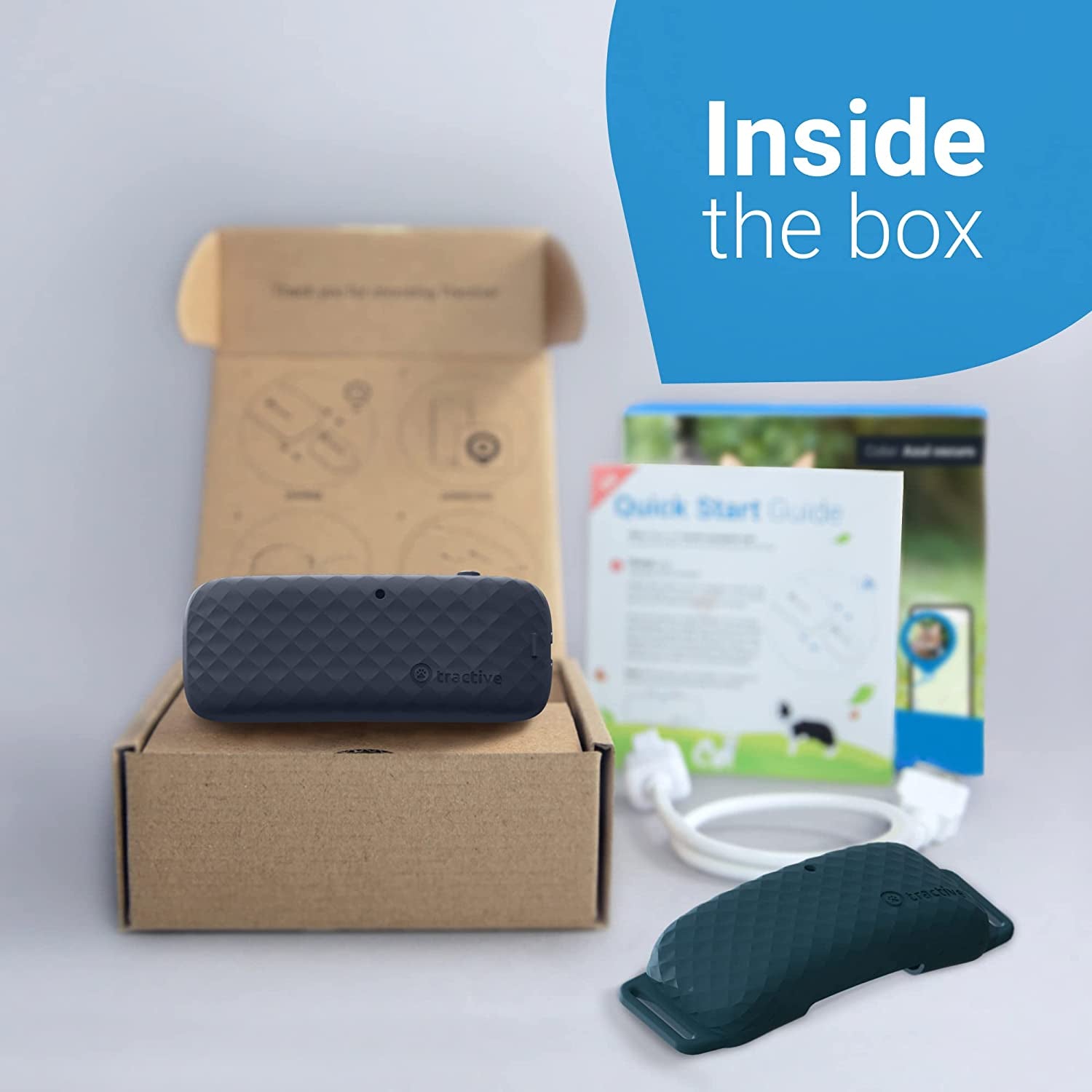 Tractive GPS Pet Tracker for Cats - Waterproof, GPS Location & Smart Activity Tracker, Unlimited Range, Works with Any Collar (Midnight Blue)  Tractive GmbH   