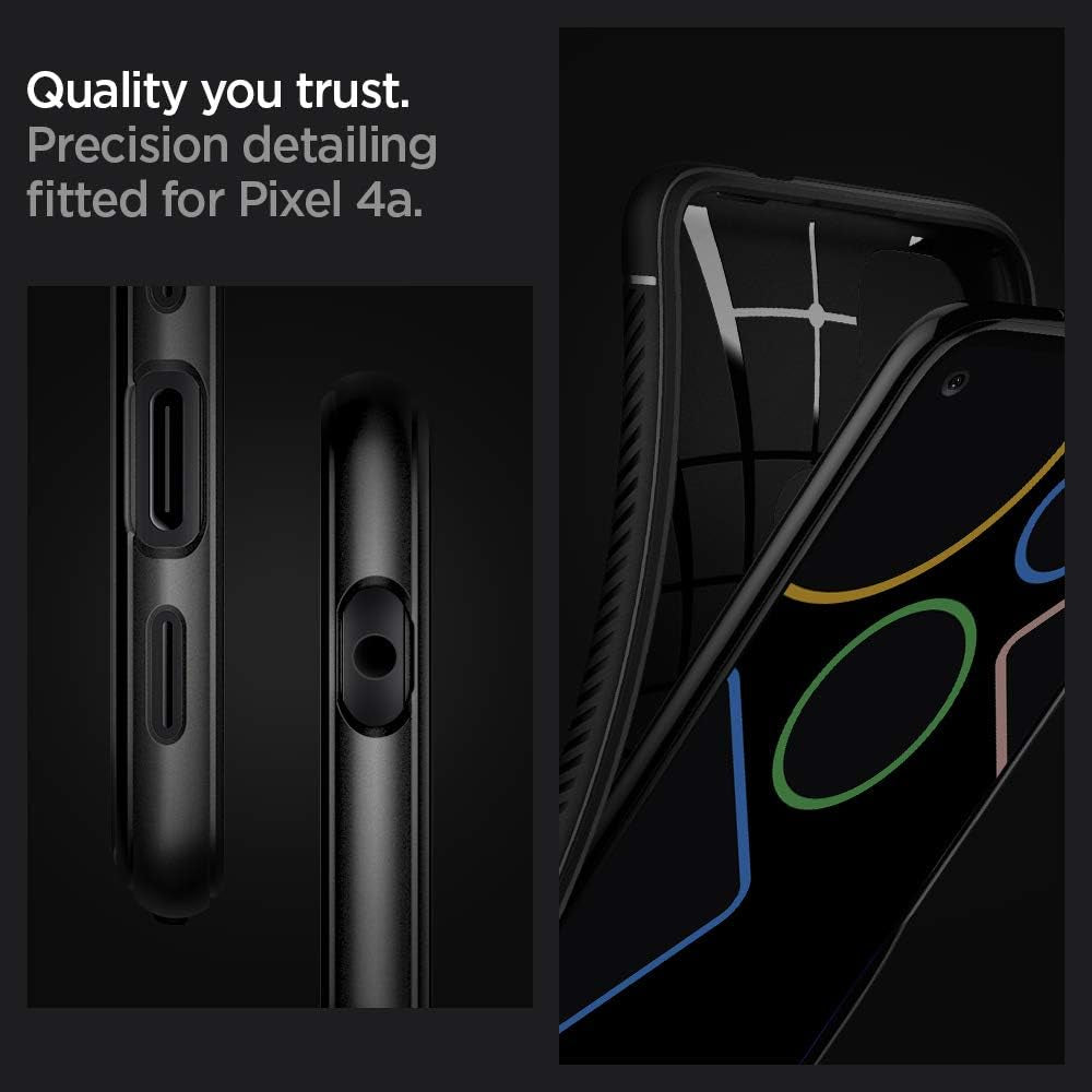 Spigen Rugged Armor Designed for Google Pixel 4A Case (2020) [NOT Compatible with Pixel 4A 5G] - Matte Black  Spigen   