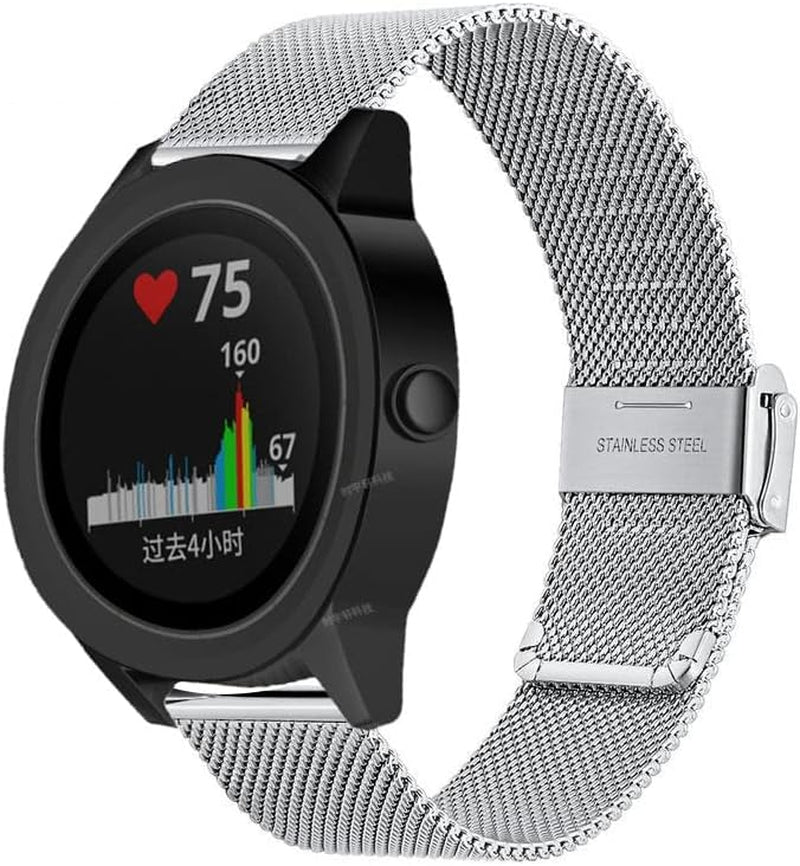 Wscebck for Garmin Vivoactive 3 4 4S Strap Milanese Metal Watch Band for Garmin Accessoires Forerunner 245/645 Venu 2S 2 SQ Bracelet  Wscebck   