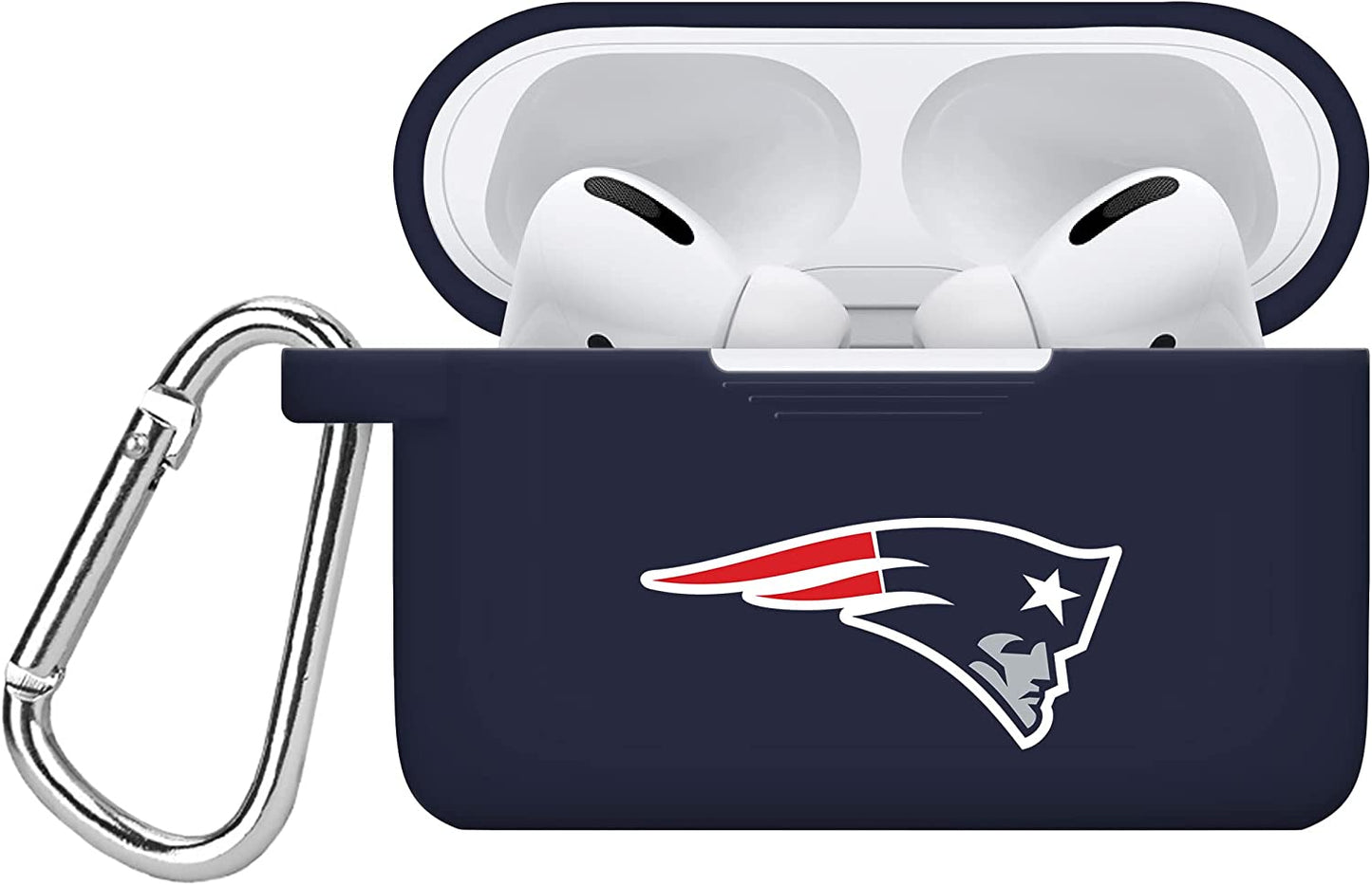 GAME TIME Tampa Bay Buccaneers Silicone Case Cover Compatible with Apple Airpods Pro Battery Case (Black)  Game Time New England Patroits - Navy  