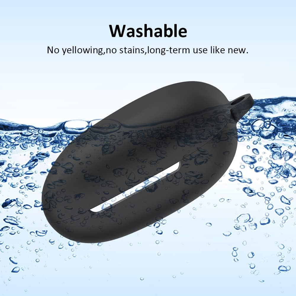 LEWOTE Silicone Case Cover Compatible for Beats Fit Pro [Support Wireless Charging] (Black)  LEWOTE   