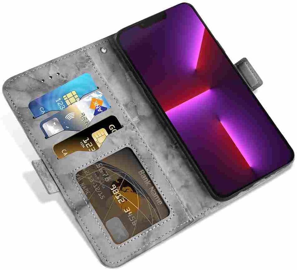 DIIGON Phone Cover Wallet Folio Case for LG V30, Premium PU Leather Slim Fit Cover for LG V30, 1 Photo Frame Slot, Precision Cut-Outs, Gray  DIIGON   