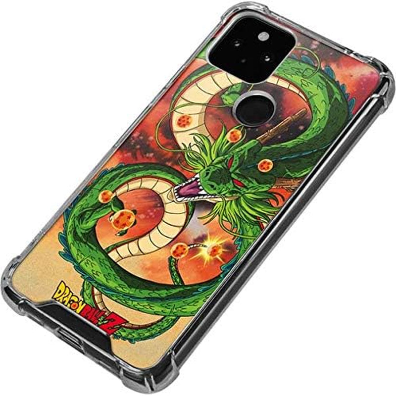 Skinit Clear Phone Case Compatible with Google Pixel 4A 5G - Officially Licensed Dragon Ball Z One Wish Shenron Design  Skinit   