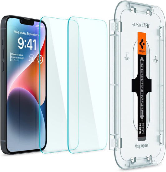 Spigen Tempered Glass Screen Protector Designed for Iphone 14 / Iphone 13 Pro/Iphone 13 [Sensor Protection / 2 Pack]  Spigen   