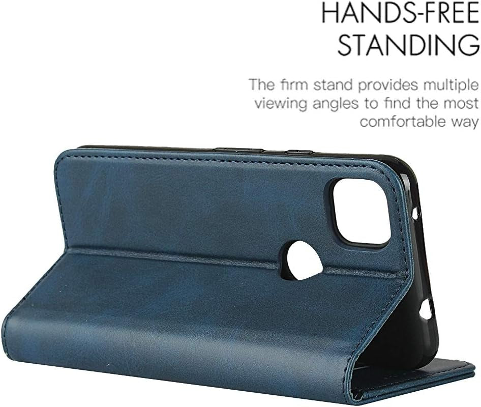 Jaorty Designed for Pixel 4A Wallet Case,Premium PU Leather Flip Folio Case with Card Slot,Stand Holder,Magnetic Closure TPU Case for Google Pixel 4A 4G 5.81 Inch,Navy Blue  Jaorty   