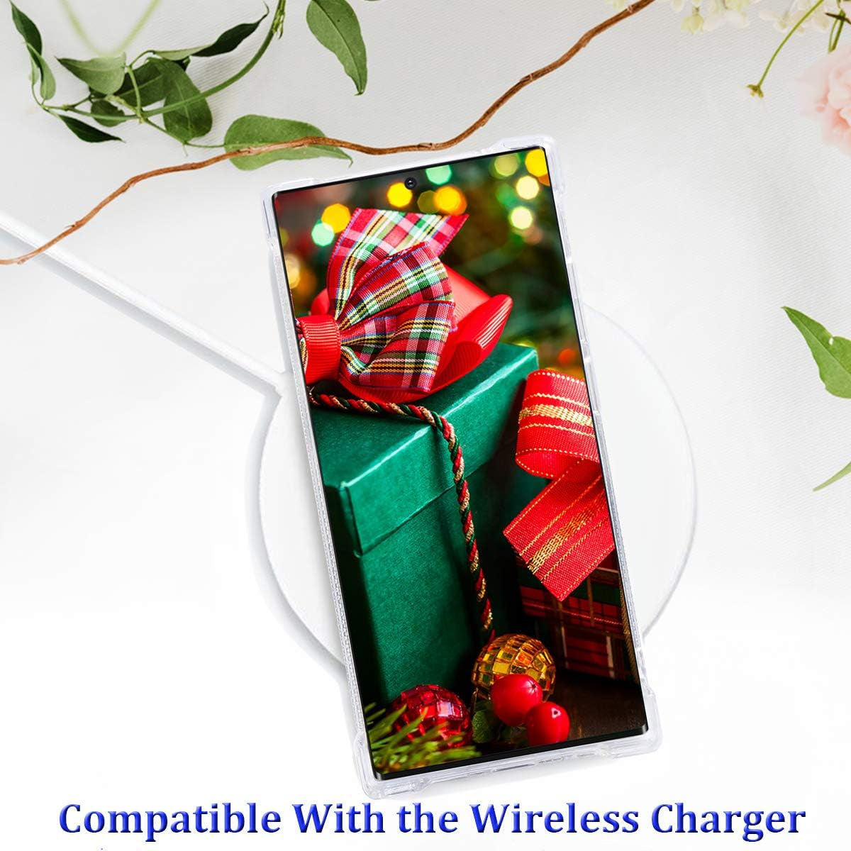 Flocute Galaxy Note 20 Ultra Case, Galaxy Note 20 Ultra Glitter Case Clear Bling Sparkle Floating Liquid Soft TPU Luxury Fashion Girly Women Cute Case for Samsung Galaxy Note 20 Ultra (Christmas Tree)  Flocute   