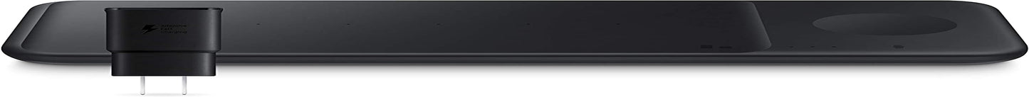 SAMSUNG Electronics Wireless Charger Trio, Qi Compatible - Charge up to 3 Devices at Once - for Galaxy Phones, Buds, Watches, and Apple Iphone Devices, Black (US Version)  Samsung   