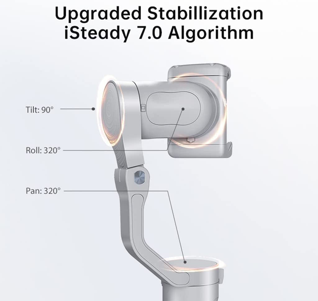 Hohem Isteady XE Kit Gimbal Stabilizer for Smartphone 3-Axis Cell Phone Handheld Gimbal with Fill Light,Stabilizer for Iphone&Android Lightweight Youtuber Vlogging Live Stream  hohem   