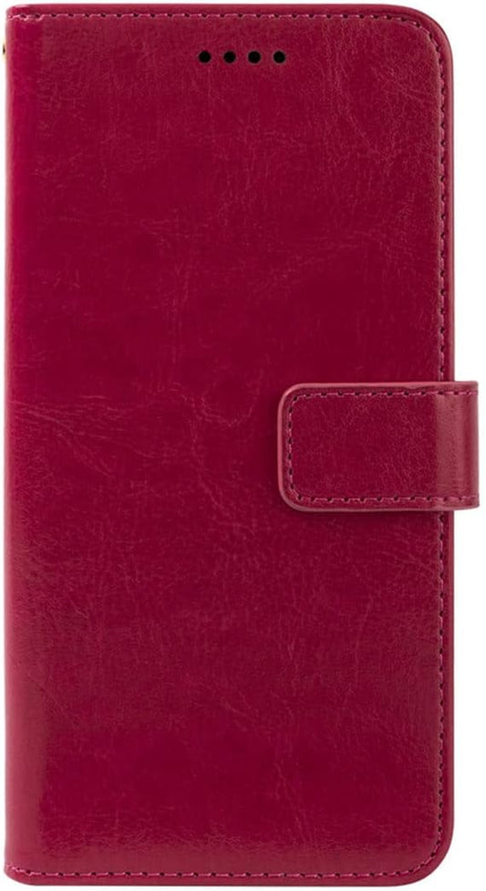 LCEHTOGYE Cover for HTC U23 Pro 5G, PU Bracket Shell Back Case Bumper Protective Case for HTC U23 Pro 5G-YSFXK - Rose  LCEHTOGYE   