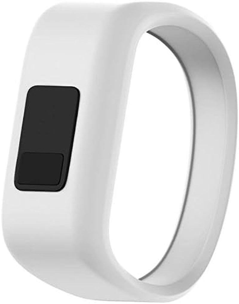 QGHXO Band for Garmin Vivofit Jr/Vivofit Jr. 2, Soft Silicone Replacement Watch Band Strap for Garmin Vivofit Jr/Vivofit Jr. 2 Activity Tracker, Small, Large  QGHXO White Large: 6.6" 
