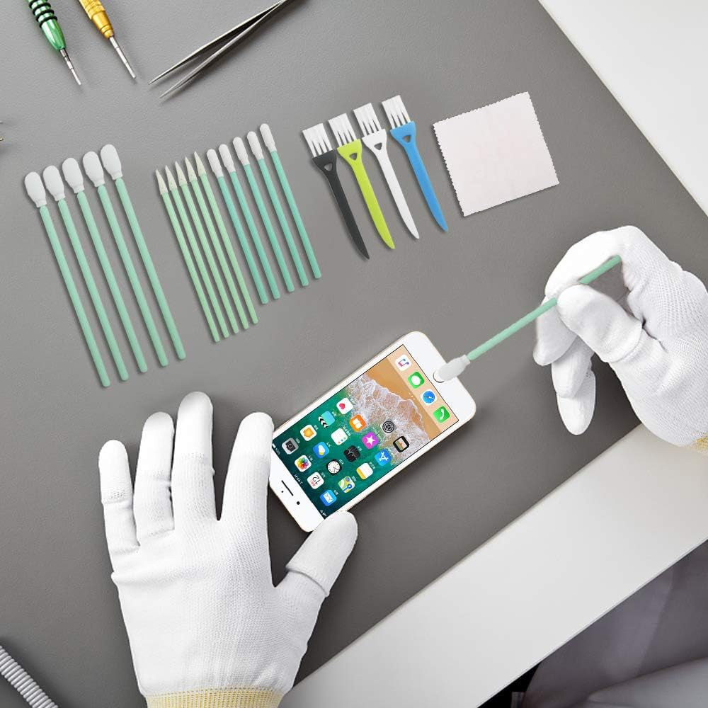 35 Pieces Phone Cleaning Kit,Danzix Cleaner USB Charging Port and Headphone Jack Brush Set Compatible with Iphone,Samsung,Lg,Huawei,Cell Phone Lens,Motorola,Macbook and Other Android Devices  DanziX   