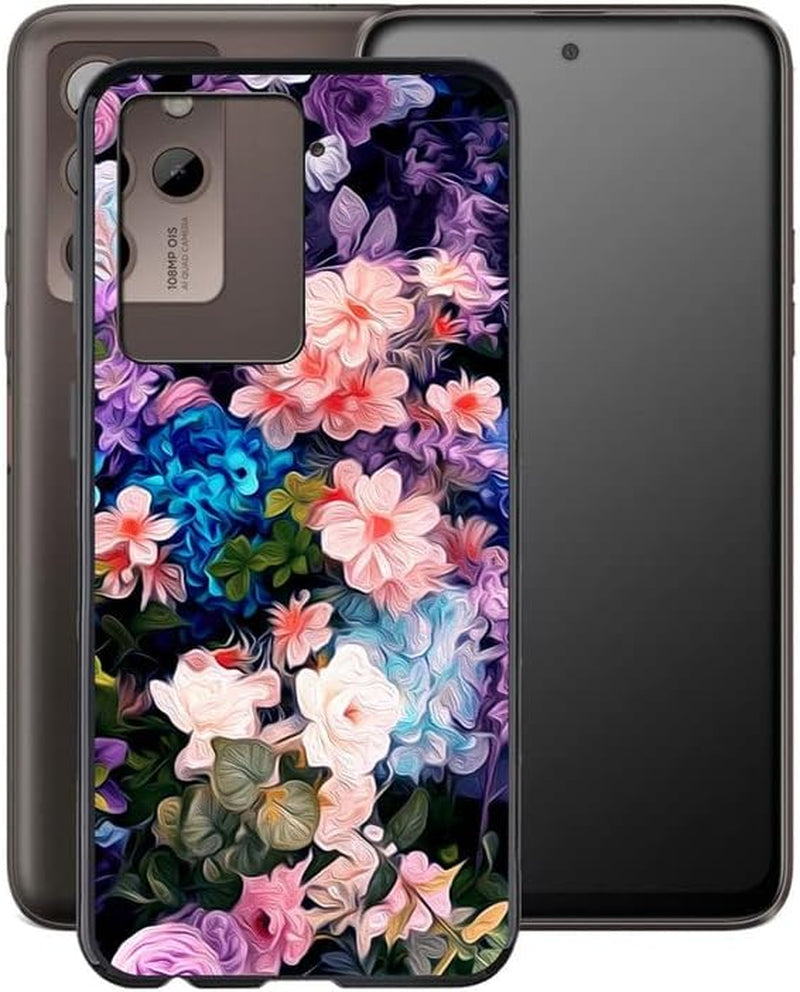 WIMSPEED Case for HTC U23 Pro (6.7"), Black Soft TPU Bumper Phone Case, Slim Shockproof Silicone Military Grade Drop Protective Shell for HTC U23 Pro - Camellia  WIMSPEED Xt30  
