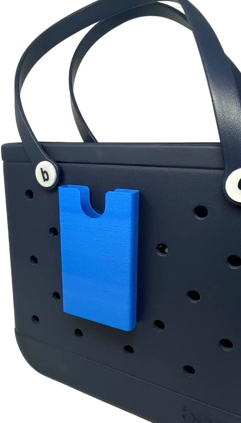 Freshe BAGLETS - Phone Holder Charm Accessory Compatible with Bogg Bags - Keep Your Phone Handy with Your Tote Bag - Made in the USA (Black)  FRESHe Blue  
