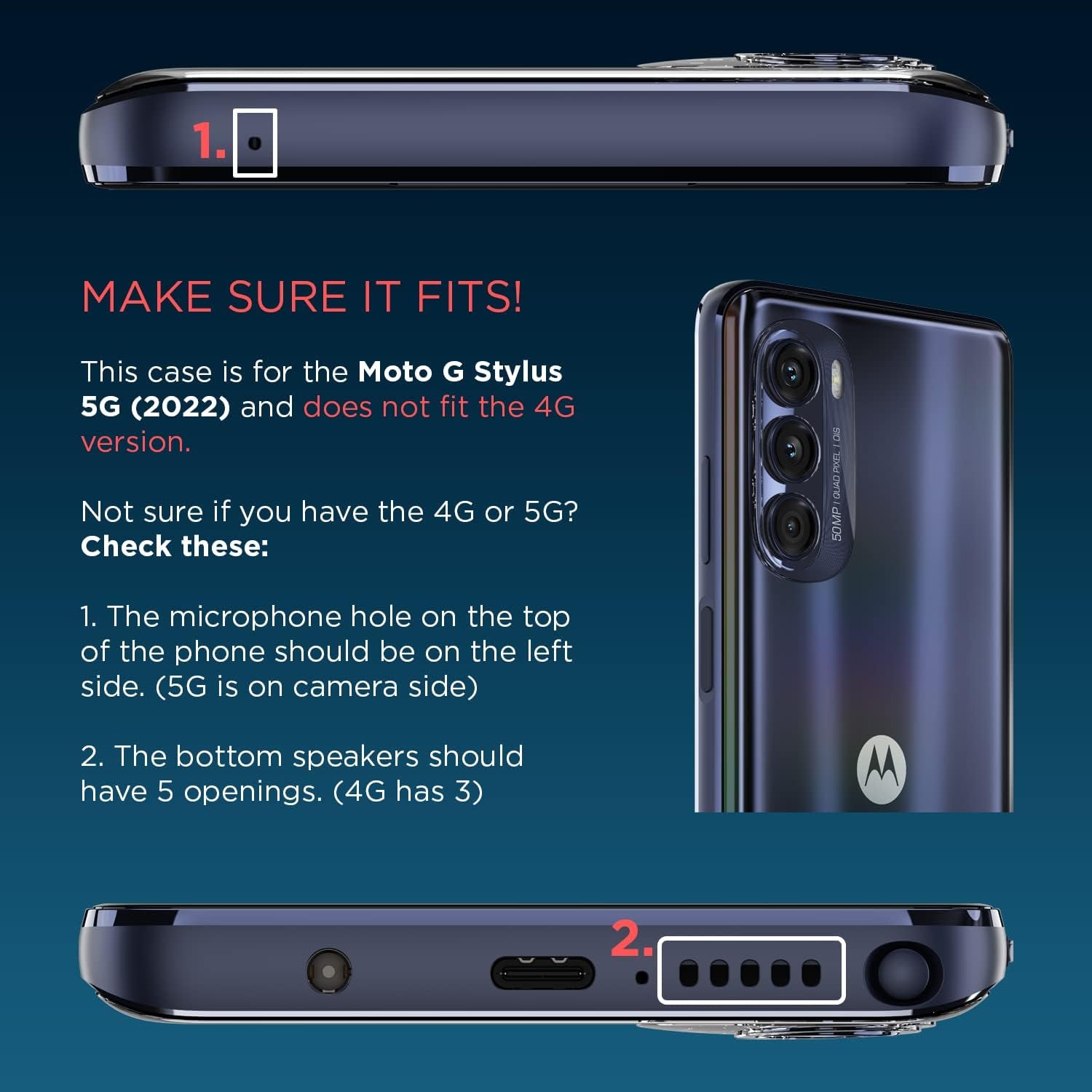 Motorola Moto G Stylus 5G (2022) Marsala Red Protective Case - Slim Fit, Shock Absorbing, Camera Protector  Salom America Company   