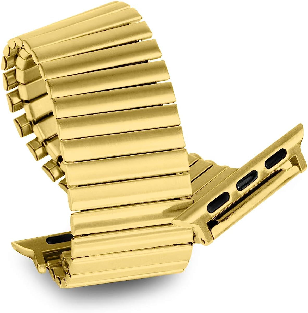 YOUKEX Stretchable Stainless Bands Compatible with for Apple Watch 7 Band 41Mm 45Mm 42Mm 38Mm 40Mm 44Mm,Stainless Steel Stretch Watch Band Metal Expansion in Brushed, Compatible with Iwatch Series 6/5/4/3/2/1 SE  YOUKEX   